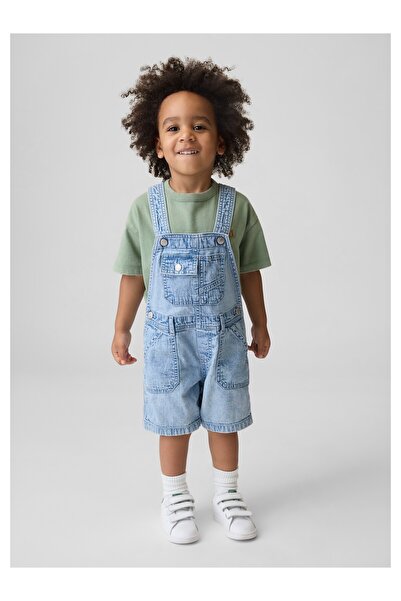 GAP Erkek Bebek Mavi Denim Tulum