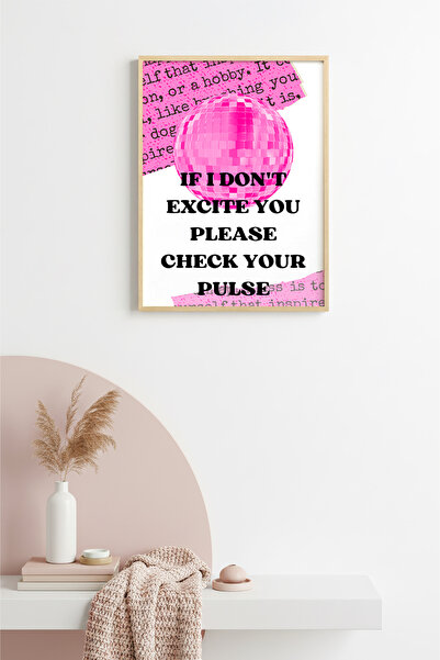 huhuli Ρετρό πίνακας με φυσικό ξύλινο πλαίσιο - Μοτίβο ντίσκο ποπ αρτ |   huh...