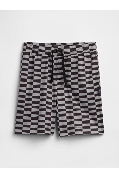 GAP Erkek Çocuk Gri %100 Recycled Pull-On Mesh Şort