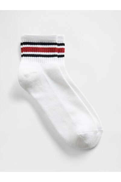 GAP Erkek Kırmızı Athletic Quarter Crew Çorap