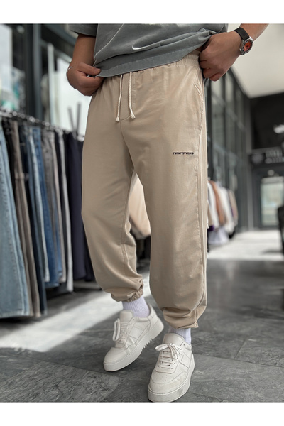 BYBASICMAN Trening bej cu picior elastic și lavabil TW-1162