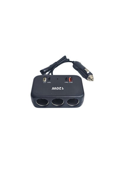 PARADOX SINCE 1992 Αντάπτορας Αναπτήρα Αυτοκινήτου 3 Εξόδων 120W QC USB 2x PD...