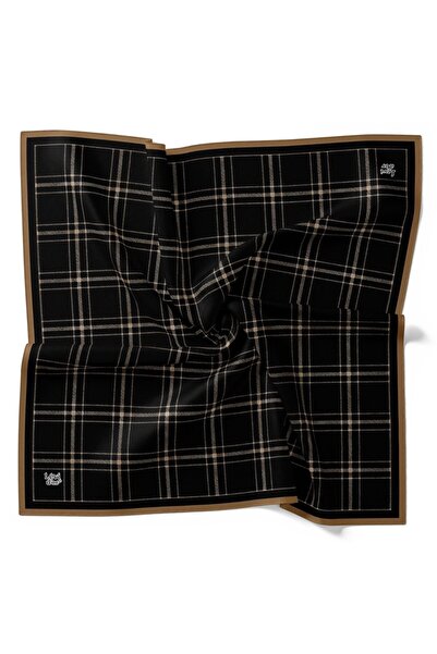 Levidor Καρό ριγέ μοτίβο με λαμπερό κρυστάλλινο κασκόλ