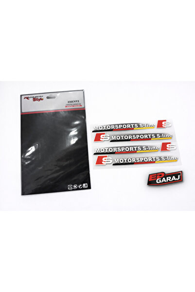 EP GARAJ OTOMOTİV AUDİ MOTORSPORTS S-LINE LOGO STİCKER SETİ