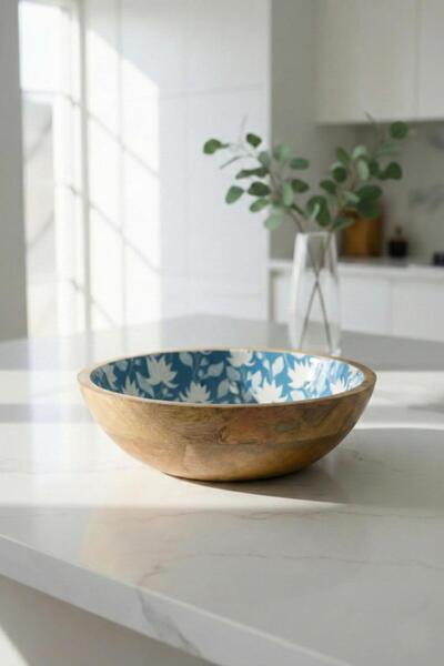 EWs Mango Tree Presentation Serving Bowl & Decorative Bowl 25 cm Patterned