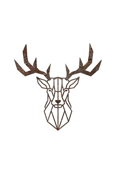 OEM Re-Bloom Wall Decor, Deer Design, Metal, Brown, 51 x 51 cm