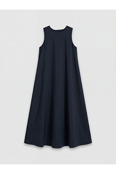 LC Waikiki NEVAVM Φόρεμα LCW Vision Μαύρο σε γραμμή Α από μείγμα μοντάλ με δι...