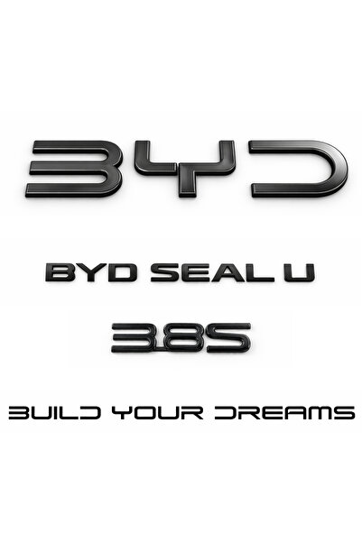 EDEXPORT Byd Seal U 3.8 S Set of 4 Build Your Dreams Luggage Lettering Black ...