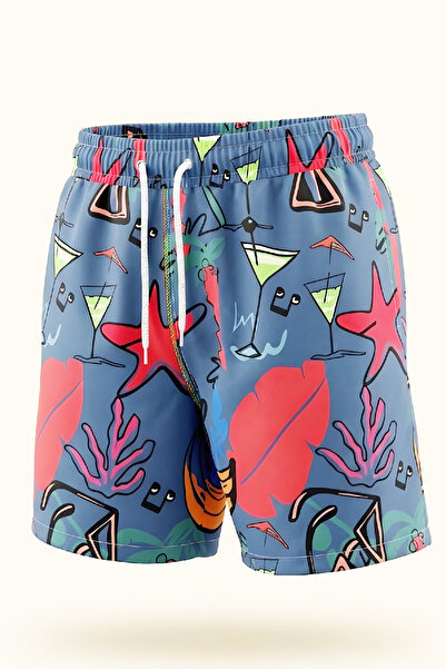 MODANINO Αγορίστικο σορτς θάλασσας & πισίνας με τσέπες με φερμουάρ 4-15 ετών ...