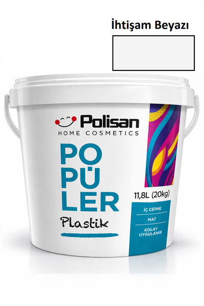 Polisan Popüler Plastik 20 Kg İç Cephe Boyası – Ekonomik & Kolay Uygulama - İ...