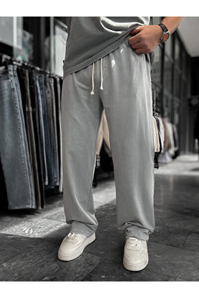 BYBASICMAN Trening gri spălat cu două fire, stil baggy TW-1166