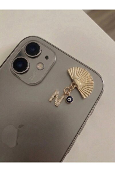 Fulyalia Aksesuar N HARFLİ GOLD TELEFON CHARMI