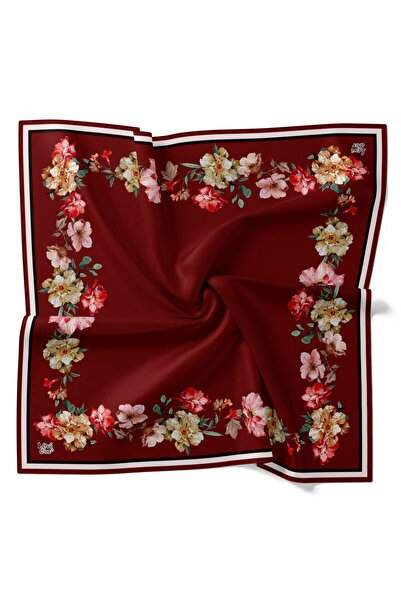 Levidor Λαμπερό κρυστάλλινο φουλάρι με κενό κέντρο και λουλούδια τριαντάφυλλα...