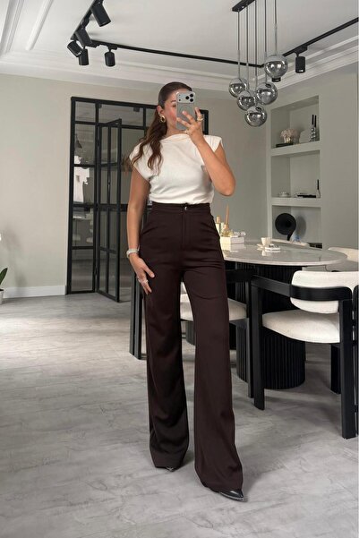 ELMASSTİL PREMIUM ÇELİK KUMAŞ PALAZZO PANTOLON
