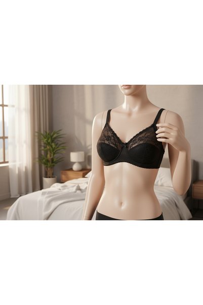 CLOVER JEWELRY Women's Plus Size Gathering Bra C Cup Gathering Bra