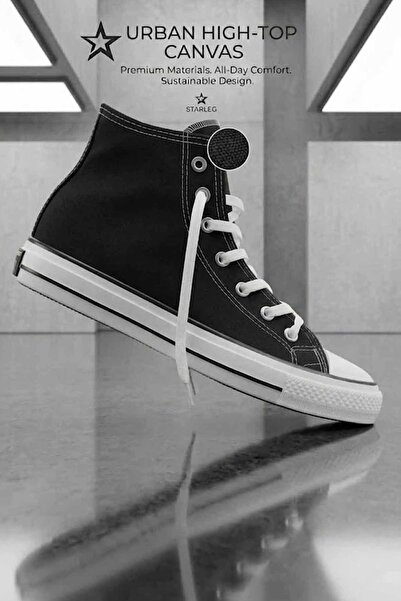 rekorsport Unisex Υφασμάτινα Παπούτσια Sneaker από Καμβά με Ψηλό Κορδόνι στον...