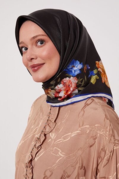 Levidor Λαμπερό κρυστάλλινο φουλάρι με κενό κέντρο και λουλούδια τριαντάφυλλα...