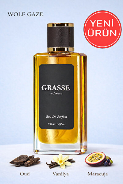 grasse parfumery WOLF GAZE EDP 100 ML – Oud & Maracuja Niş Unisex Parfümü – K...