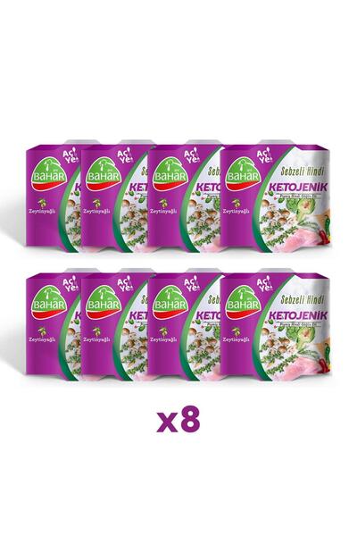 Bahar Hindi Pişmiş Hindi Sebzeli Ketojenik 155g x 8 Adet