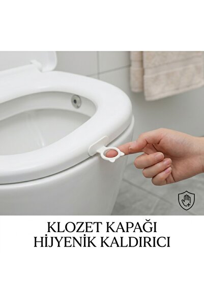 Doori Kendinden Yapışkanlı Klozet Kapağı Kaldırma Aparatı çok amaçlı kulp çek...