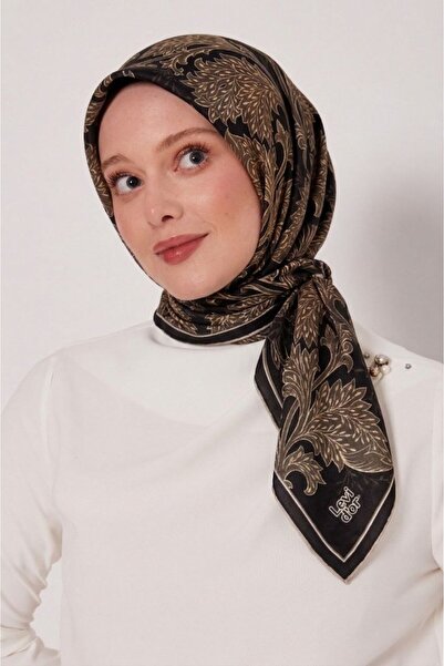 Levidor Φουλάρι με έθνικ σχέδιο φύλλων τσινέζικης κεραμικής και λαμπερά κρυστ...