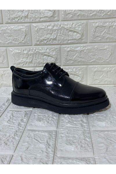 Greyybull Shoes Black Patent Leather Classic Men's Shoes