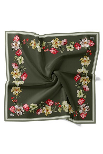 Levidor Λαμπερό κρυστάλλινο φουλάρι με κενό κέντρο και λουλούδια τριαντάφυλλα...