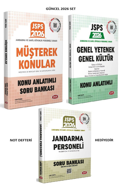Data Yayınları Data 2026 JSPS Genel Yetenek ve Genel Kültür Konu+Müşterek Kon...