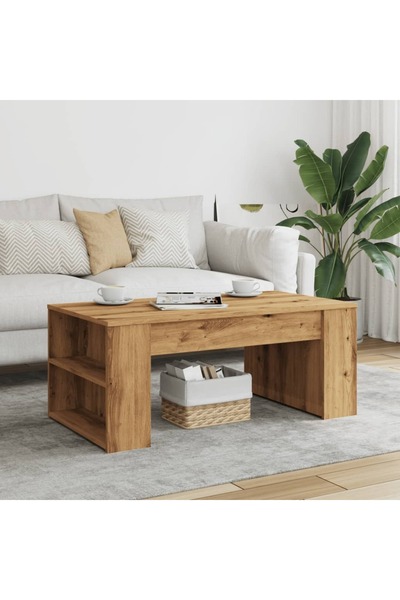 vidaxl Τραπεζάκι Σαλονιού Αρτισιανή Δρυς 102x55x42εκ. Επεξ. Ξύλο