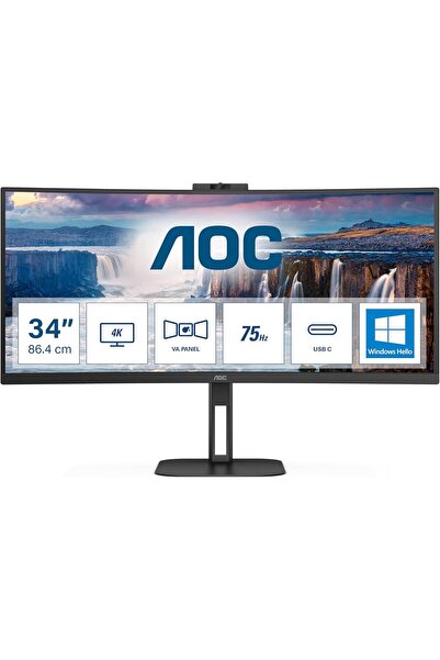 Aoc 34'' VA Panel WQHD Curved Frameless MT CU34V5CW/BK