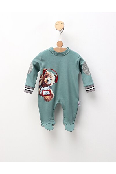 MiniKids Salopeta Music Bear, model verde