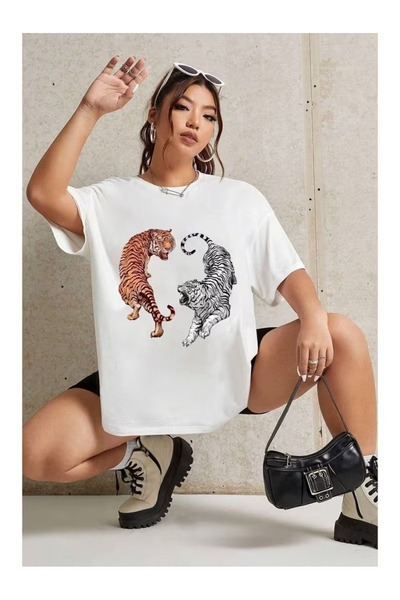 ZİYMO 2 Tiger Printed T-Shirts