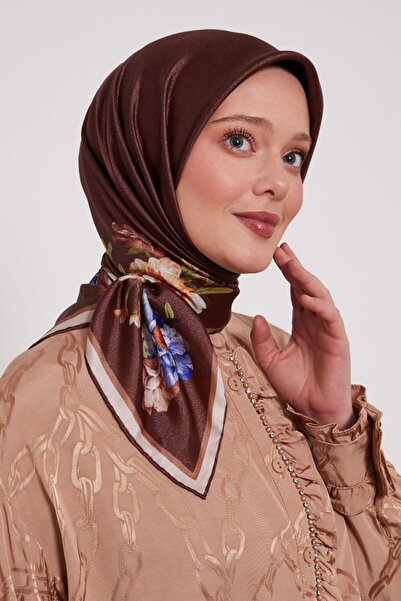 Levidor Λαμπερό κρυστάλλινο φουλάρι με κενό κέντρο και λουλούδια τριαντάφυλλα...