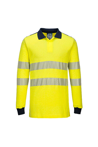PORTWEST Tricou de lucru, reflectorizant, ignifug, galben/bleumarin