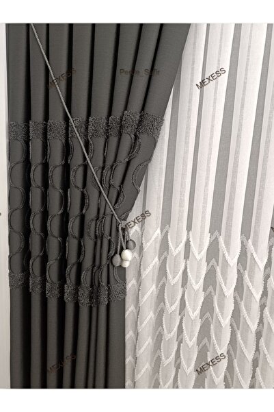 Mexess Νέας σεζόν Πολυτελής Φουσκωτή Κουρτίνα Φόντου με Πομπόν, Κατάλληλη για...