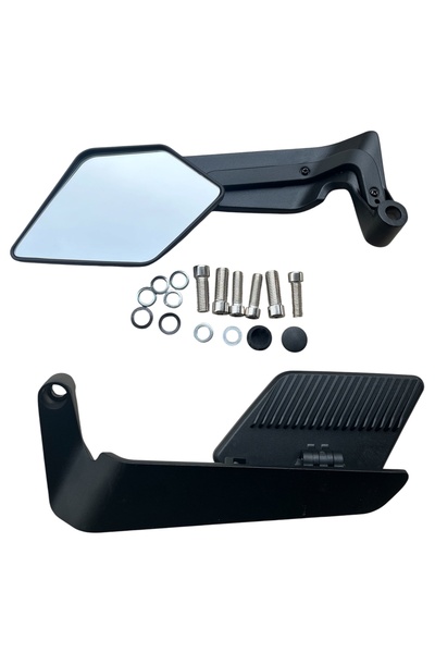 MOTORKİT MK GİDON ÜSTÜ H2 KANAT AYNA SİYAH GENİŞ PCX -DRİFT L - AYNA GİRİŞİ O...