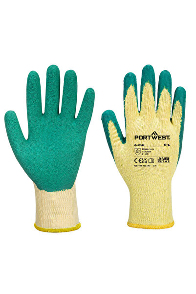 PORTWEST Manusi de protectie, latex, verde