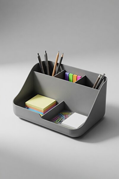 MYCRAFT3D Minimal Masaüstü Organizer Kalemlik Notluk Standı Çok Bölmeli Ofis ...