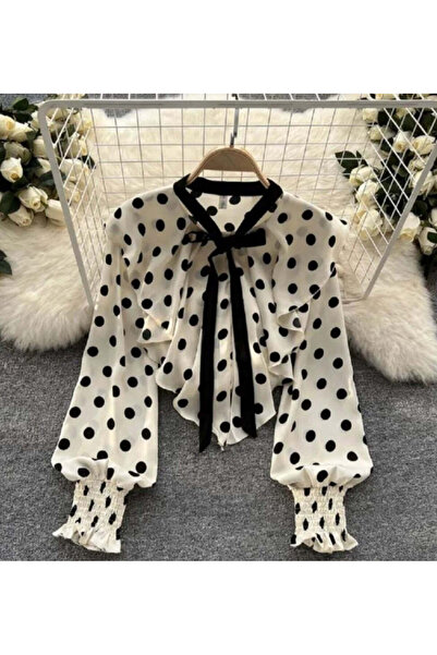 Tasha Boutique Κομψό πουκάμισο με πουά TSH426