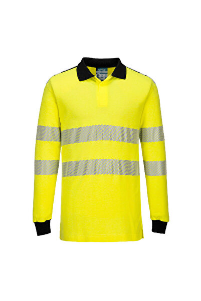 PORTWEST Tricou de lucru, reflectorizant, ignifug, galben/negru