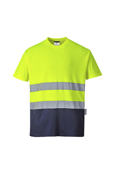 PORTWEST Tricou de lucru, reflectorizant, galben/bleumarin