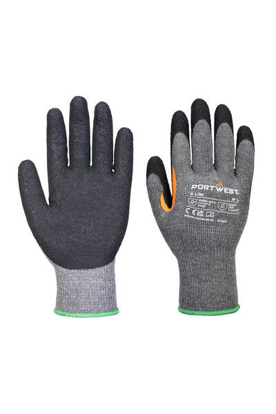 PORTWEST Manusi de protectie, latex, negru/gri
