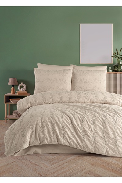 Marka Newhome Aura Lux Brode Embroidered Special Processed 100% Cotton Duvet ...