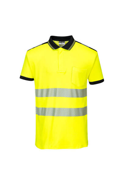 PORTWEST Tricou de lucru, reflectorizant, galben/negru