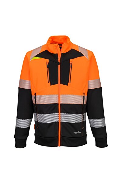 PORTWEST Hanorac de lucru, reflectorizant, stretch, reglabil, portocaliu/negru