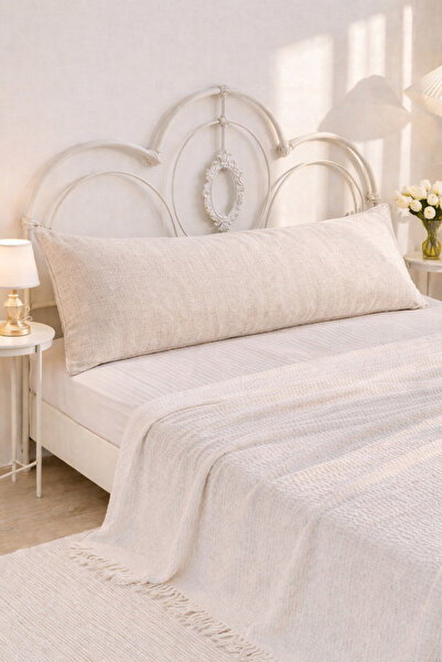 Cherry Bloom Cotton Μακρύ κάλυμμα μαξιλαριού από ακατέργαστο λινό για διακοσμ...