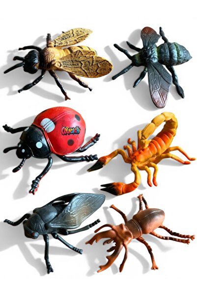 tmtoysandmore Akrep Arı Uğur Böceği Sinek Geyik Böceği Bombus Arısı 6 Model E...