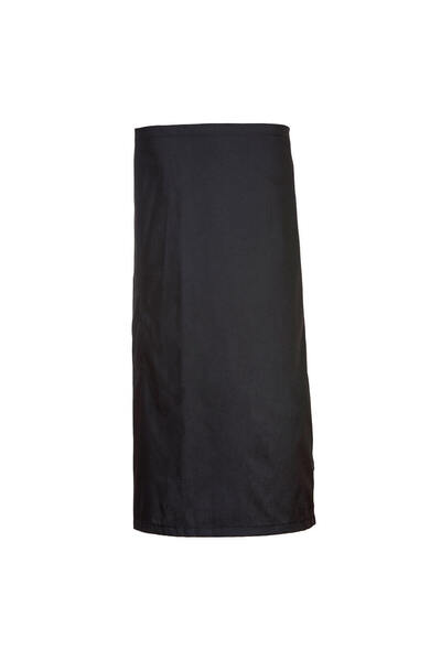 PORTWEST Sort industria alimentara, talie elastica, cu buzunare, negru