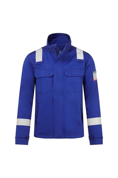 PORTWEST Geaca de lucru, ignifuga, protectie chimica, albastru