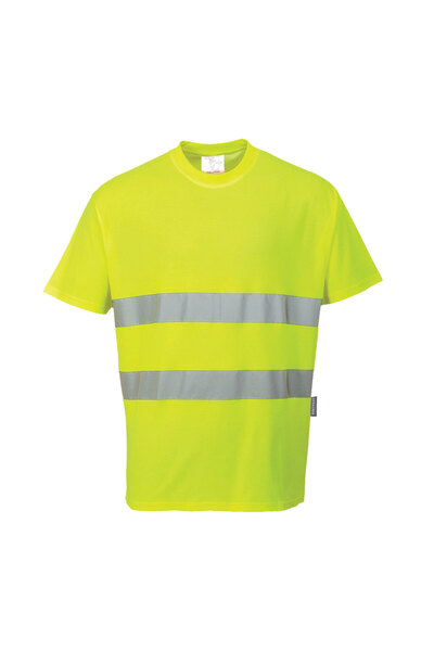 PORTWEST Tricou de lucru, reflectorizant, galben